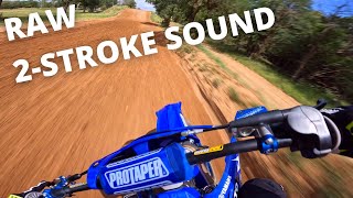 YZ125 PURE 2STROKE SOUND [upl. by Ilocin975]