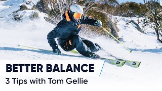 HOW TO SKI STEEPER SLOPES  3 Tips For Better Balance [upl. by Karwan]