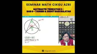 Matematik Tingkatan 3  Bab 6  Tangen amp Sudut bagi Bulatan [upl. by Bernie]