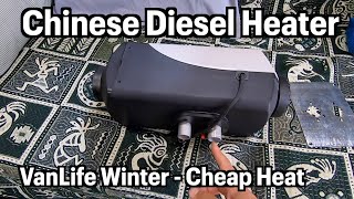 Chinese Diesel Heater Install  VanLife Cheap Heat [upl. by Thomajan907]