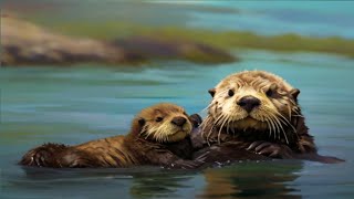 Why sea otters wraps their pups in kelp Explained [upl. by Lidaa]