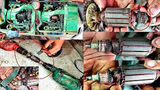 Damage armature repair  EID 13 Drill machine Armature repair  details video [upl. by Analat]