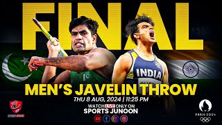 Final  Men’s Javelin Throw  Neeraj Chopra vs Arshad Nadeem  Paris Olympics 2024 Live Commentary [upl. by Eralcyram]