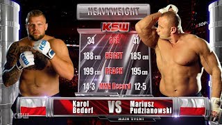 KSW Free Fight Karol Bedorf vs Mariusz Pudzianowski [upl. by Hnad]