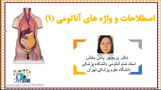 جلسه دوم 1  اصطلاحات و واژه شناسی آناتومی  آموزش جامع آناتومی عمومی  پرفسور پاس بخش [upl. by Nomis]