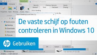 De vaste schijf op fouten controleren in Windows 10  HP Support [upl. by Ariana]