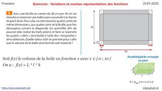 Problème doptimisation maximum et minimum [upl. by Afas]