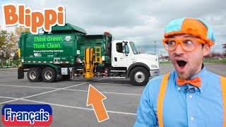 Blippi recicla con los camiones de la basura  Blippi en Español  Videos Educativos [upl. by Nalo]