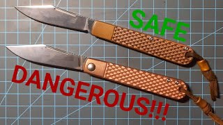 DO NOT BUY THIS KNIFE kershawsmkw culpepper copper double detent DANGEROUS [upl. by Ahsiuqel]