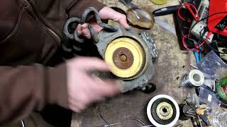 Wells table feed motor off milling machine repair attempt stuttering erratic feed [upl. by Suisyola]