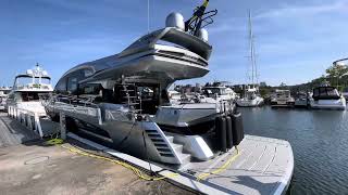 Walkthrough  Galeon 700 Sky 2024 Silver Arrow For Sale [upl. by Aryahay]