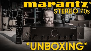 Marantz Stereo 70S Network Stereo Receiver Unboxing  Gibbys Electronic Supermarket [upl. by Eisaj]