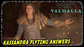 Eivor vs Kassandra Flyting Answers in Assassins Creed Valhalla Kassandra DLC Crossover Story [upl. by Netram]