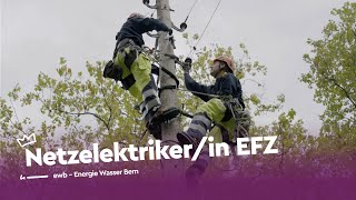 Unter Strom als Netzelektrikerin EFZ  ewb  Lehrstellenvideo  Yousty [upl. by Anedal]