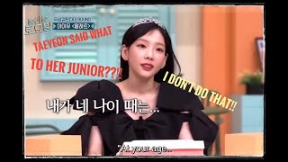 Taeyeon said this in Amazing Saturday to her junior😠 [upl. by Elery]