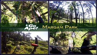 GO APE MARGAM PARK  TREE TOP ADVENTURE  POV  GOPRO [upl. by Navannod756]