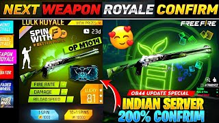 NEXT WEAPON ROYALE FREE FIRE 😍  NEXT WEAPON ROYALE GUN SKIN  FREE FIRE NEW EVENT  FF NEW EVENT [upl. by Esir645]