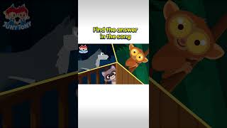 JunyTony  Find the hidden animals🐺🦉  Nocturnal Animals  Shorts KidsSongs [upl. by Daph]