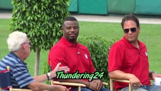 Ken Griffey Jr VIP Roundtable event ICHIRO STORIES Funny Tickling Little Gymnast Mike Piazza [upl. by Airan]