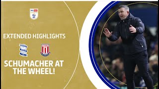 SCHUMACHER AT THE WHEEL  Birmingham City v Stoke City extended highlights [upl. by Longley735]