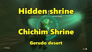 Chichim shrine Hidden shrine Gerudo desert quotRaurus blessingquot Zelda TOTK [upl. by Buckels357]