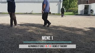 Concours interne du club  Partie 1  Doublette  Alphonso et Eric VS René et Thierry  28092024 [upl. by Arakal211]