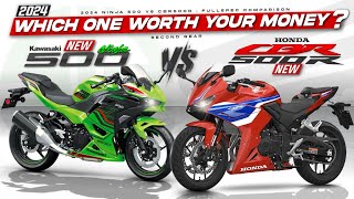 2024 Kawasaki Ninja 500 vs Honda CBR500R ┃ Battle of the Budget Sportbikes [upl. by Aiuoqes573]