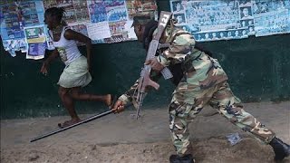 Ebola Virus Quarantine in Liberia Sparks Unrest [upl. by Gavriella]