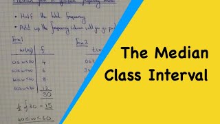 How to work out the median class interval from a grouped frequency table [upl. by Suravat656]