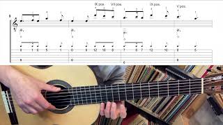 Romanza  Paganini Easy guitar tutorial [upl. by Herbie]