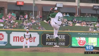 Patino doesnt allow a hit in five innings of work but TinCaps fall on 6918 [upl. by Eibmab]