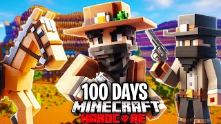 I Survived 100 Days in the WILD WEST in Minecraft Hardcore [upl. by Herodias838]