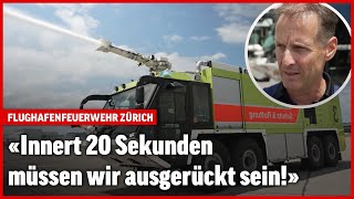 Was passiert wenn es am Flughafen Zürich brennt  Flughafenfeuerwehr Reportage  Blick [upl. by Munster]