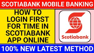 how to login scotiabank app  how to register soctiabank app [upl. by Durant]