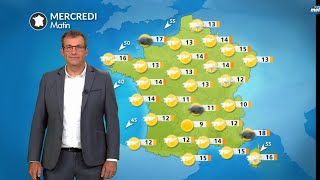 Météo du Mercredi 18 Septembre 2024  Un ressenti plus estival des orages parfois forts en Corse [upl. by Esinaej]