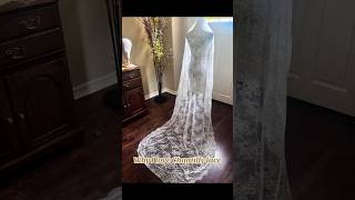 The softest bridal lace for wedding dresses and Veils Chantilly vs French fabrics [upl. by Annah814]