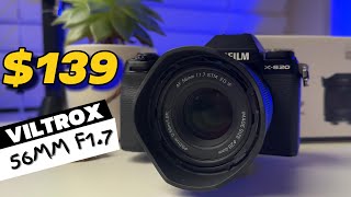 a cheap auto focus prime lens  unboxing Viltrox 56mm F17 [upl. by Ahsai]