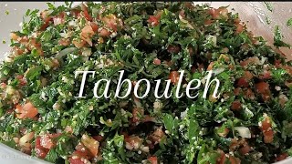 Tabouleh Salad Lebanese Style RecipeLebanese Recipe [upl. by Fanny]