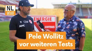 FC Energie Cottbus  Trainer Pele Wollitz über Tests ReeseVerletzung Thiele und Vorbereitung [upl. by Eatnad137]