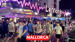 Peak Season Kicks Off on MAGALUF STRIP Majorca Mallorca Spain [upl. by Airemahs113]