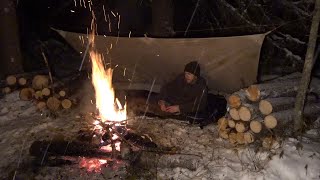 Surviving the Night  Camping in 30° Weather [upl. by Iarahs]