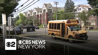 Accident involving school bus leaves boy mother dead in Mamaroneck [upl. by Wanfried]