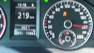 VW Scirocco 14 TSI 220 HP DSG 0220 Kmh Acceleration  Revo 100 Oct H [upl. by Euridice478]