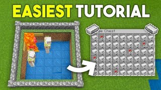 The easiest iron farm in Minecraft 121 tutorial for mcpe  330 iron per hour [upl. by Malloy]