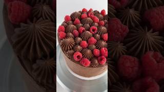 Chocolate raspberry cake cake cakedecorating [upl. by Dorelia]