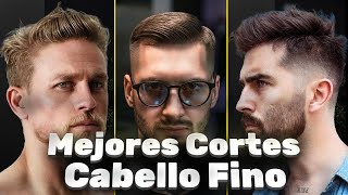 Cortes De Cabello Pelo Fino O Poco Cabello 🙋🏻‍♂️ HOMBRES [upl. by Hanoj694]