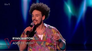 Ryan Barton  AnneMarie  The Voice Uk 2023  Blind Auditions 4 [upl. by Ahseram867]