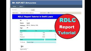 RDLC report in aspnet c 1 How to create RDLC Report in c with sql step by step swift learn [upl. by Nylac]