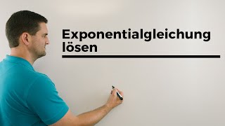 Exponentialgleichung lösen Gleichungen lösen Logarithmus log  Mathe by Daniel Jung [upl. by Nnaynaffit]