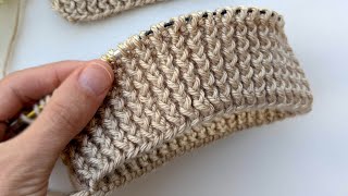 Knit Twisted Rib Stitch in Rounds [upl. by Zachariah]